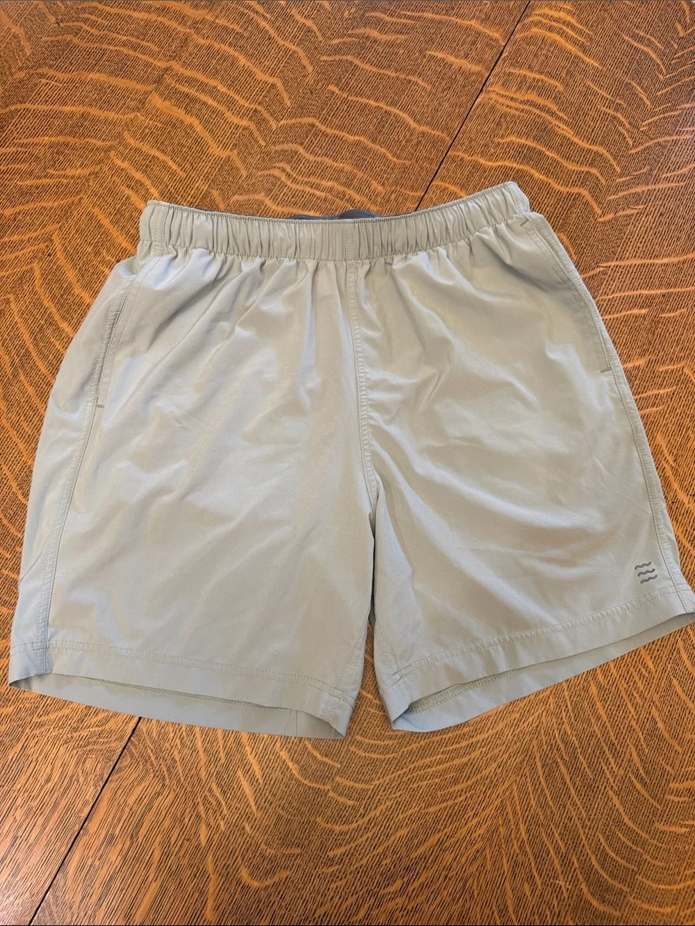 Light Gray Men's Hybrid Elastic-Waist Shorts